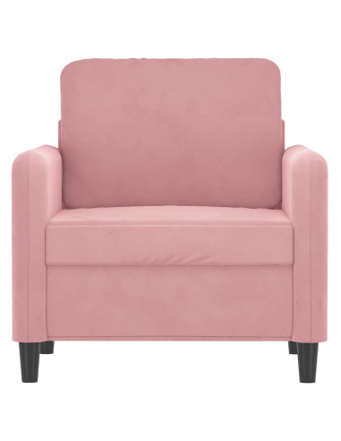 Poltrona Rosa 60 cm Velluto