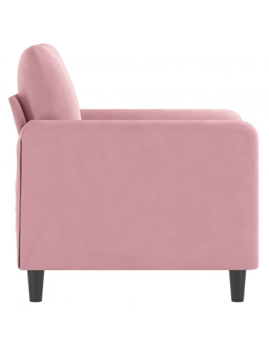 Poltrona Rosa 60 cm Velluto