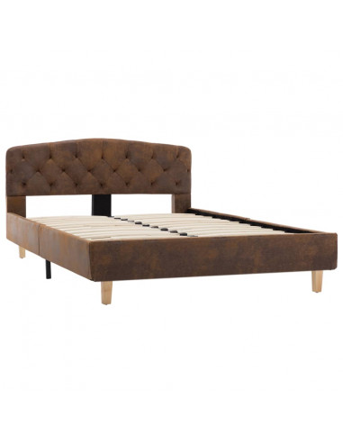 Giroletto Marrone in Similpelle Scamosciata 120x200 cm