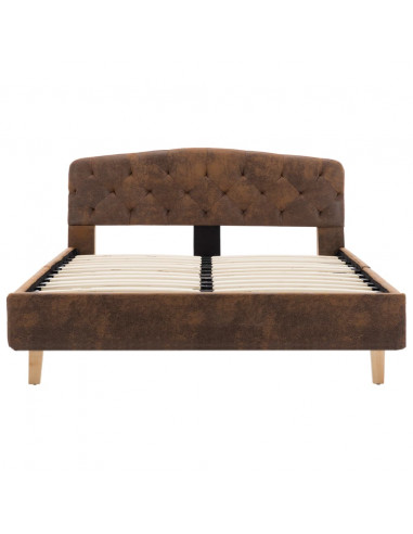 Giroletto Marrone in Similpelle Scamosciata 120x200 cm