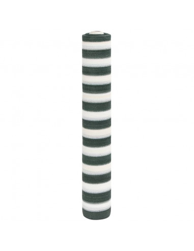 Rete per Privacy Verde e Bianco 1,5x10 m in HDPE 150 g/m²