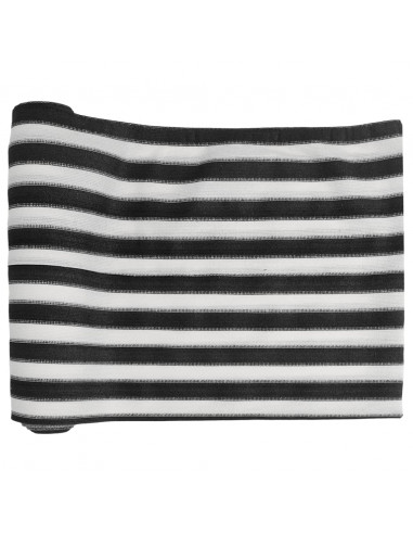 Rete per Privacy Antracite e Bianca 1,5x10 m in HDPE 195 g/m²