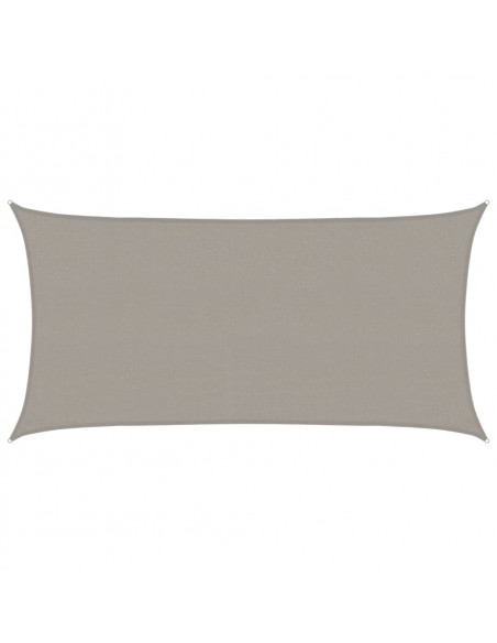 Vela Parasole 160 g/m² Rettangolare Grigio Chiaro 2x3,5 m HDPE