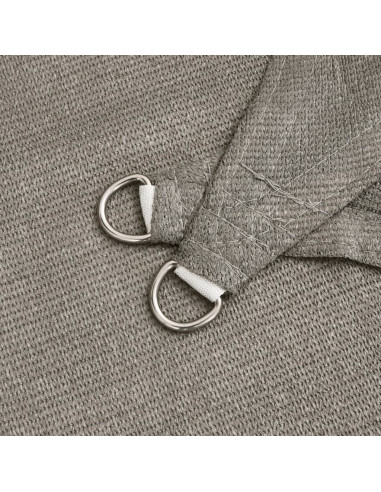 Vela Parasole 160 g/m² Rettangolare Grigio Chiaro 2x3,5 m HDPE