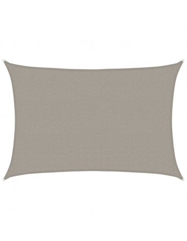 Vela Parasole 160 g/m² Rettangolare Grigio Chiaro 2,5x3,5m HDPE