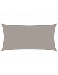 Vela Parasole 160 g/m² Rettangolare Grigio Chiaro 2,5x4,5m HDPE 2