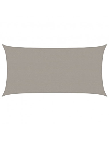 Vela Parasole 160 g/m² Rettangolare Grigio Chiaro 2,5x4,5m HDPE