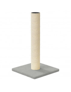 Palo Tiragraffi per Gatti Grigio Chiaro 22x22x45 cm 2