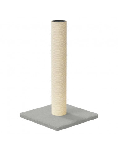 Palo Tiragraffi per Gatti Grigio Chiaro 22x22x45 cm