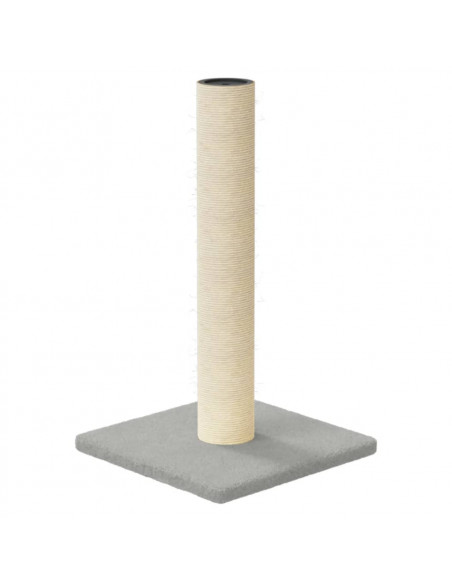 Palo Tiragraffi per Gatti Grigio Chiaro 22x22x45 cm