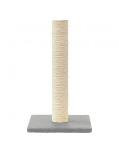 Palo Tiragraffi per Gatti Grigio Chiaro 22x22x45 cm