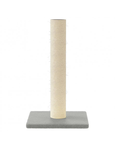 Palo Tiragraffi per Gatti Grigio Chiaro 22x22x45 cm