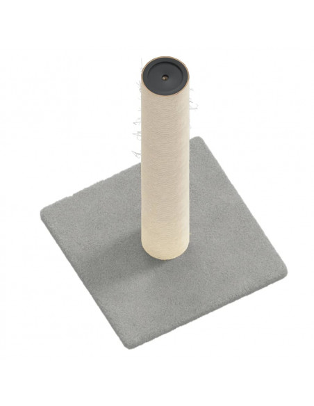 Palo Tiragraffi per Gatti Grigio Chiaro 22x22x45 cm
