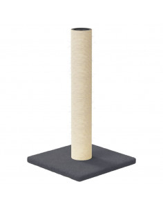 Palo Tiragraffi per Gatti Grigio Scuro 22x22x45 cm 2
