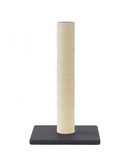 Palo Tiragraffi per Gatti Grigio Scuro 22x22x45 cm