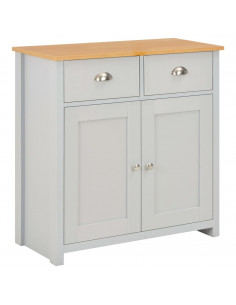 Credenza Grigia 79x35x81 cm 2