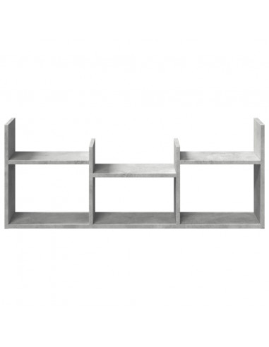 Mobile a Parete 100x18x40 cm Grigio Cemento Legno Multistrato