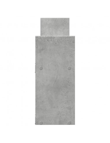 Mobile a Parete 100x18x40 cm Grigio Cemento Legno Multistrato