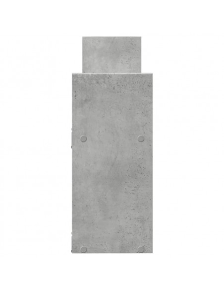 Mobile a Parete 100x18x40 cm Grigio Cemento Legno Multistrato