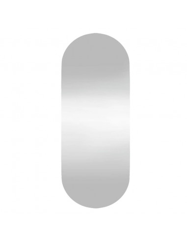Specchio da Parete 20x50 cm Vetro Ovale