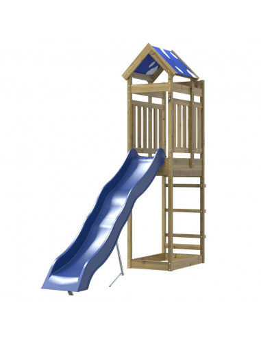 Set da Gioco da Esterno in Legno di Pino Impregnato