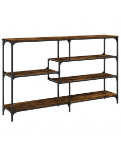 Tavolo Consolle Rovere Fumo 160x32x95 cm Legno Multistrato 2