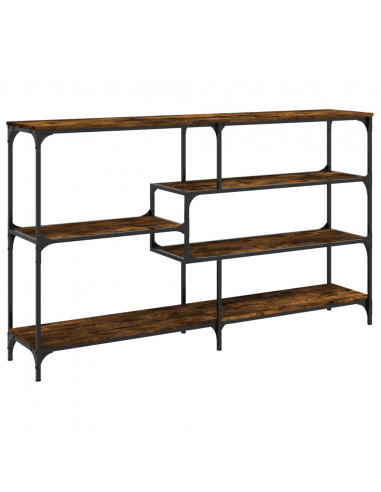 Tavolo Consolle Rovere Fumo 160x32x95 cm Legno Multistrato