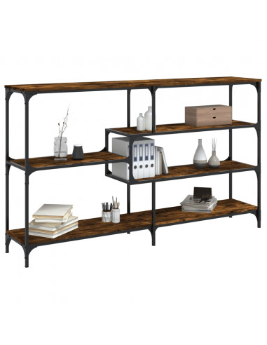 Tavolo Consolle Rovere Fumo 160x32x95 cm Legno Multistrato