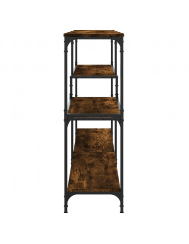 Tavolo Consolle Rovere Fumo 160x32x95 cm Legno Multistrato