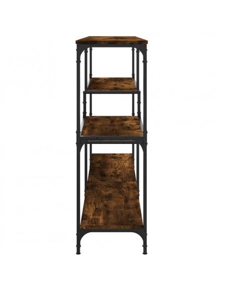 Tavolo Consolle Rovere Fumo 160x32x95 cm Legno Multistrato