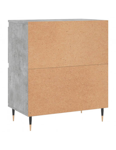 Credenze 3 pz Grigio Cemento in Legno Multistrato