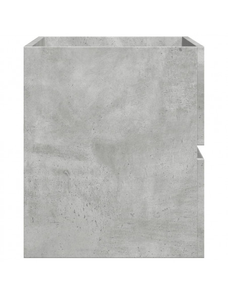 Mobile Pensile da Bagno Grigio Cemento 80x38,5x45 cm Truciolato
