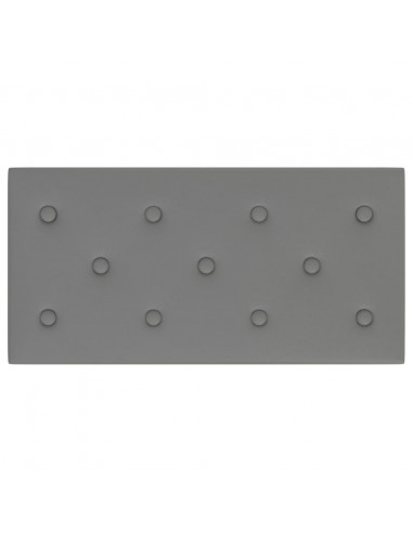 Pannelli Murali 12 pz Grigi 60x30 cm Similpelle 2,16 m²