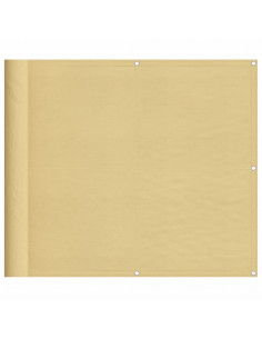 Paravento da Balcone Sabbia 90x400 cm 100% Poliestere Oxford 2