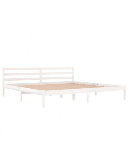 Giroletto in Legno Massello di Pino 200x200 cm Bianco