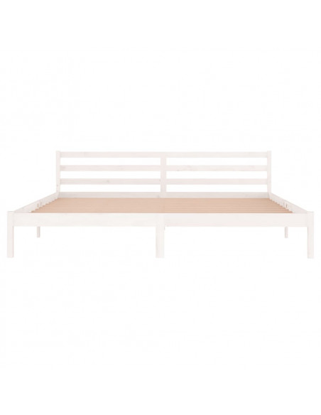 Giroletto in Legno Massello di Pino 200x200 cm Bianco