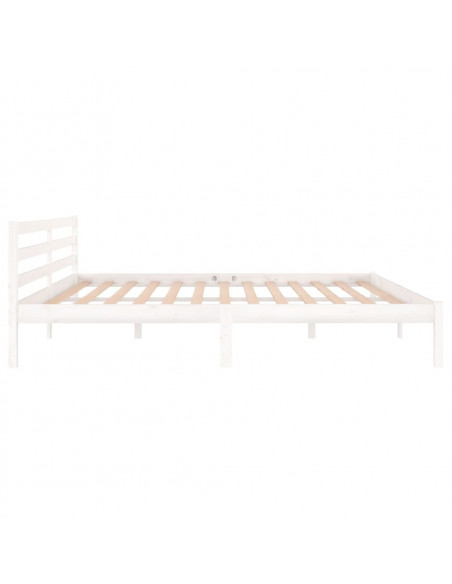 Giroletto in Legno Massello di Pino 200x200 cm Bianco