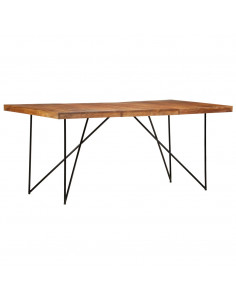 Tavolo da Pranzo 180x90x76 cm in Legno Massello di Acacia 2
