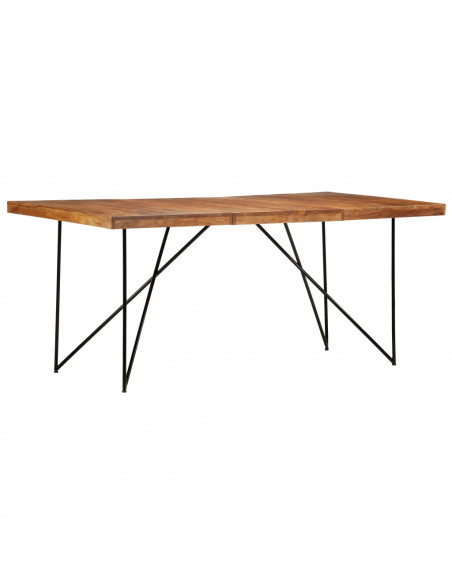 Tavolo da Pranzo 180x90x76 cm in Legno Massello di Acacia