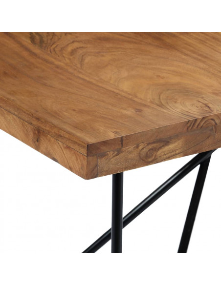 Tavolo da Pranzo 180x90x76 cm in Legno Massello di Acacia