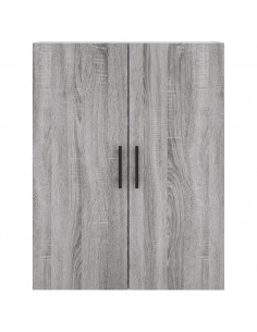 Mobile a Parete Grigio Sonoma 69,5x34x90 cm 2