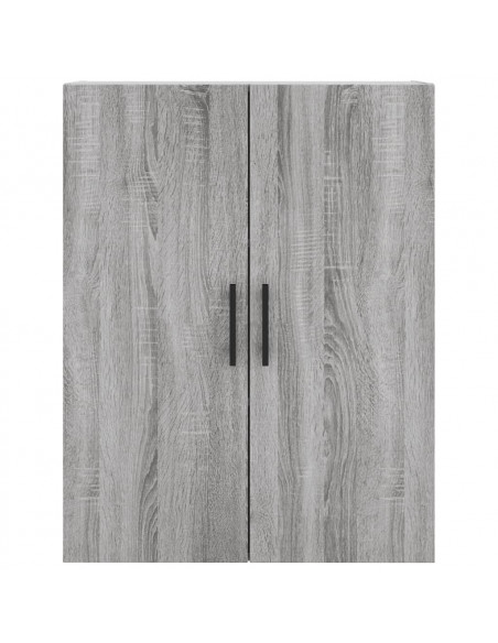 Mobile a Parete Grigio Sonoma 69,5x34x90 cm