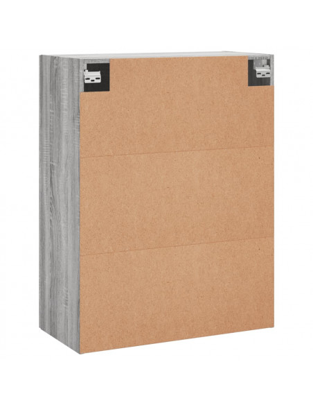 Mobile a Parete Grigio Sonoma 69,5x34x90 cm