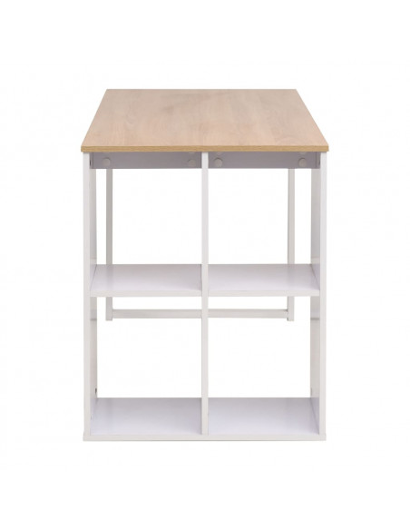 Scrivania 120x60x75 cm Rovere e Bianco