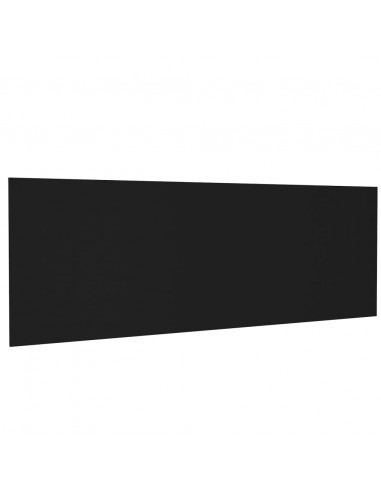 Testiera per Letto Nera 240x1,5x80 cm in Legno Ingegnerizzato