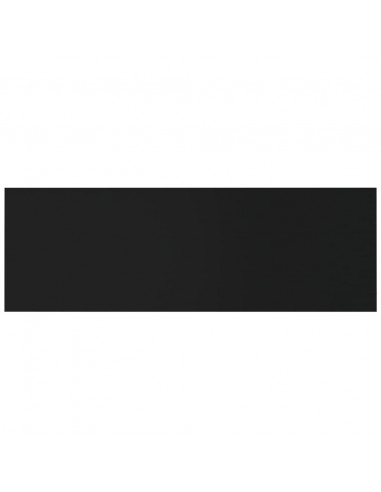 Testiera per Letto Nera 240x1,5x80 cm in Legno Ingegnerizzato