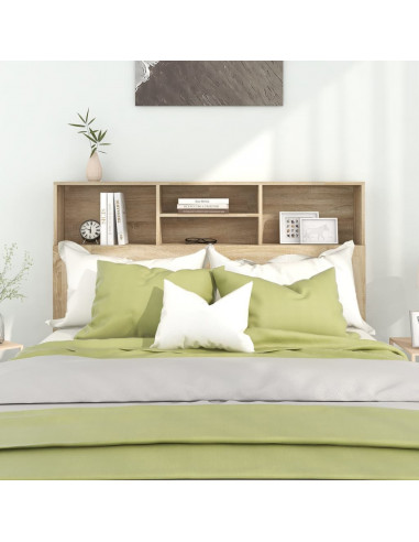 Testiera con Scomparti Rovere Sonoma 140x19x103,5 cm