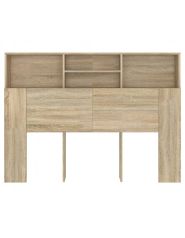 Testiera con Scomparti Rovere Sonoma 140x19x103,5 cm