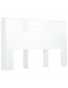 Testiera con Contenitore Bianco 160x19x103,5 cm 2