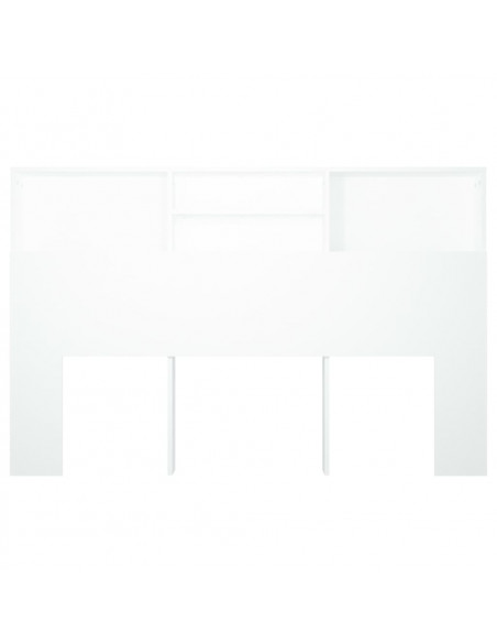 Testiera con Contenitore Bianco 160x19x103,5 cm